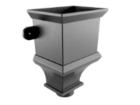 Victrix Cast Hopper (H410xW367xD225mm) - 101mm Sq Outlet Flushfit