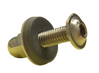 M6x25mm Nut Bolt & Washer - for use with Cast Iron Guttering