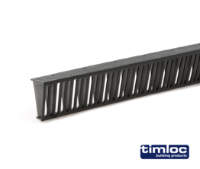 Over fascia eaves vent strip 25mm airflow 300mm black