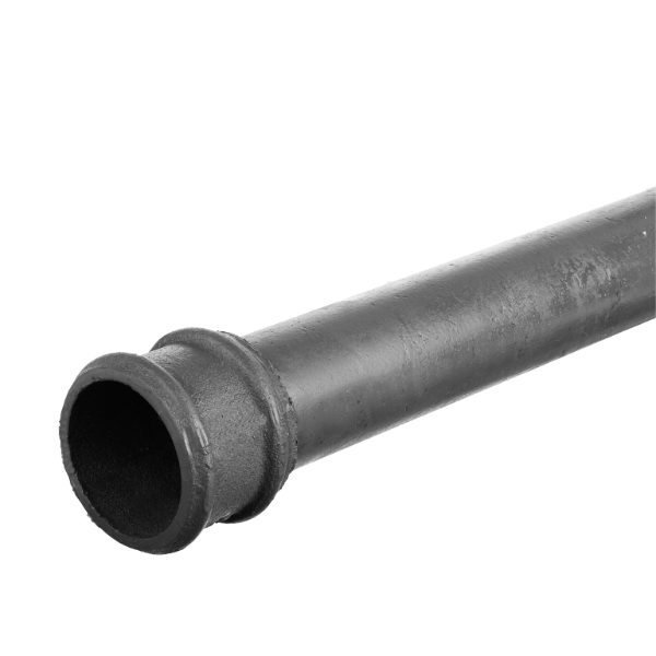 3'' Round 6ft Downpipe Length + Cast Non-Eared Collar