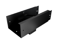 150x100mm Joggle Joint Box Gutter 76mm Square Outlet