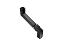 Aluminium Downpipe-Square 2 Part Adjustable Offset