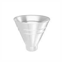 Round Hopper - 100mm Outlet (Pure White)