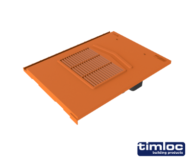 Flat Edge Tile Vent Terracotta