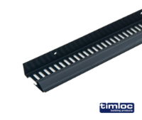 Roof soffit strip vent type C 10mm airflow 2.4m black