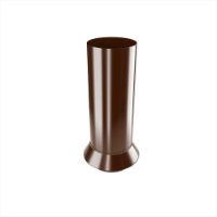 87mm Dia Downpipe Drain Connector (Chocolate Brown)