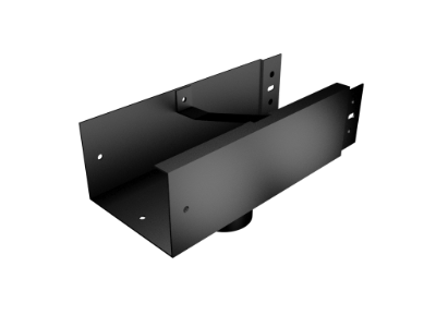 100x75mm Joggle Joint Box Gutter 76mm Round Outlet