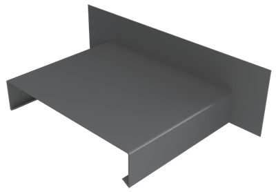 Pressed Aluminium Wall Coping Abutment Stopend_1