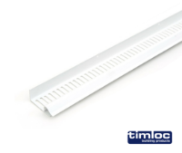 Roof soffit strip vent type C 10mm airflow 2.4m white