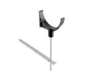 114mm Cast Half Round Rise & Fall Bracket Including Fixing Spike
