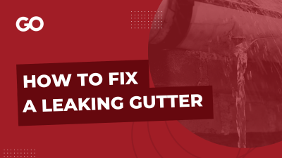How to fix a leaking rain gutter