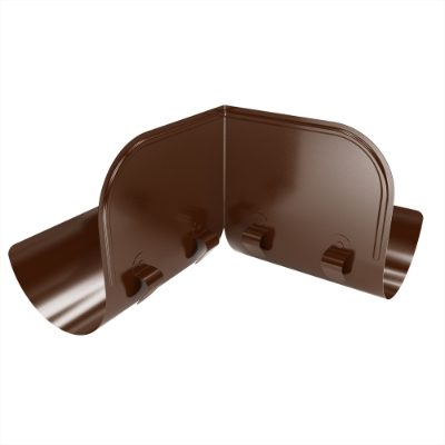 150mm Gutter Overflow Element 90° (Chocolate Brown)