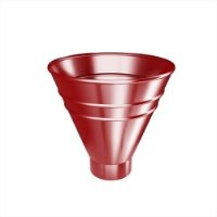 Round Hopper - 87mm Outlet (Red)