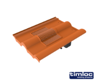 Double Pantile Tile Vent Terracotta